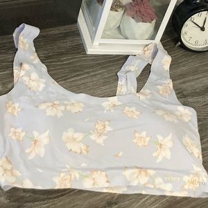 Floral Seamless Scoop Bra